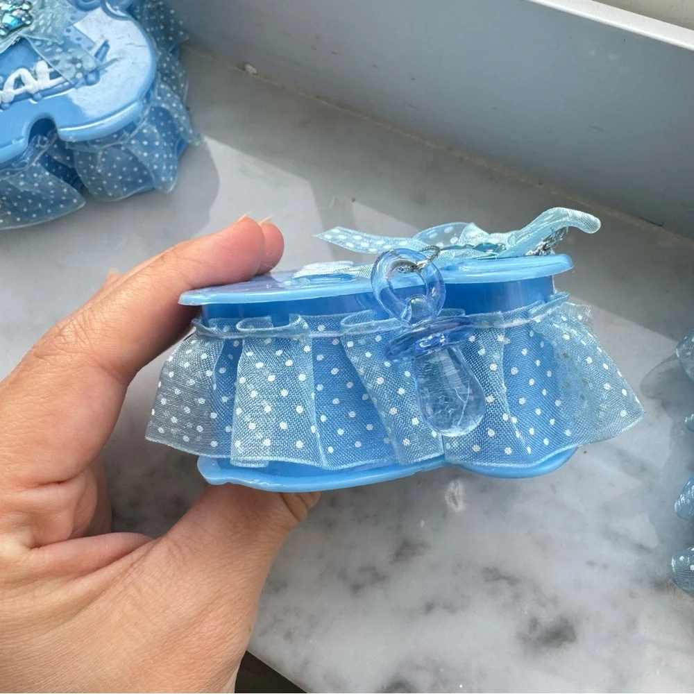 Blue Baby favor Box with Ribbon 11 piece